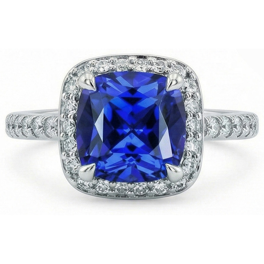 echter round diamant 2.00Karat ring Seitenansicht