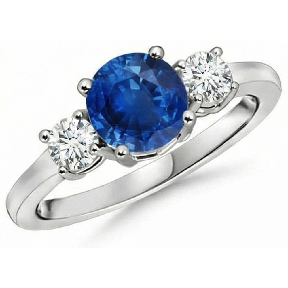echter round diamant 2.70Karat ring Profilansicht
