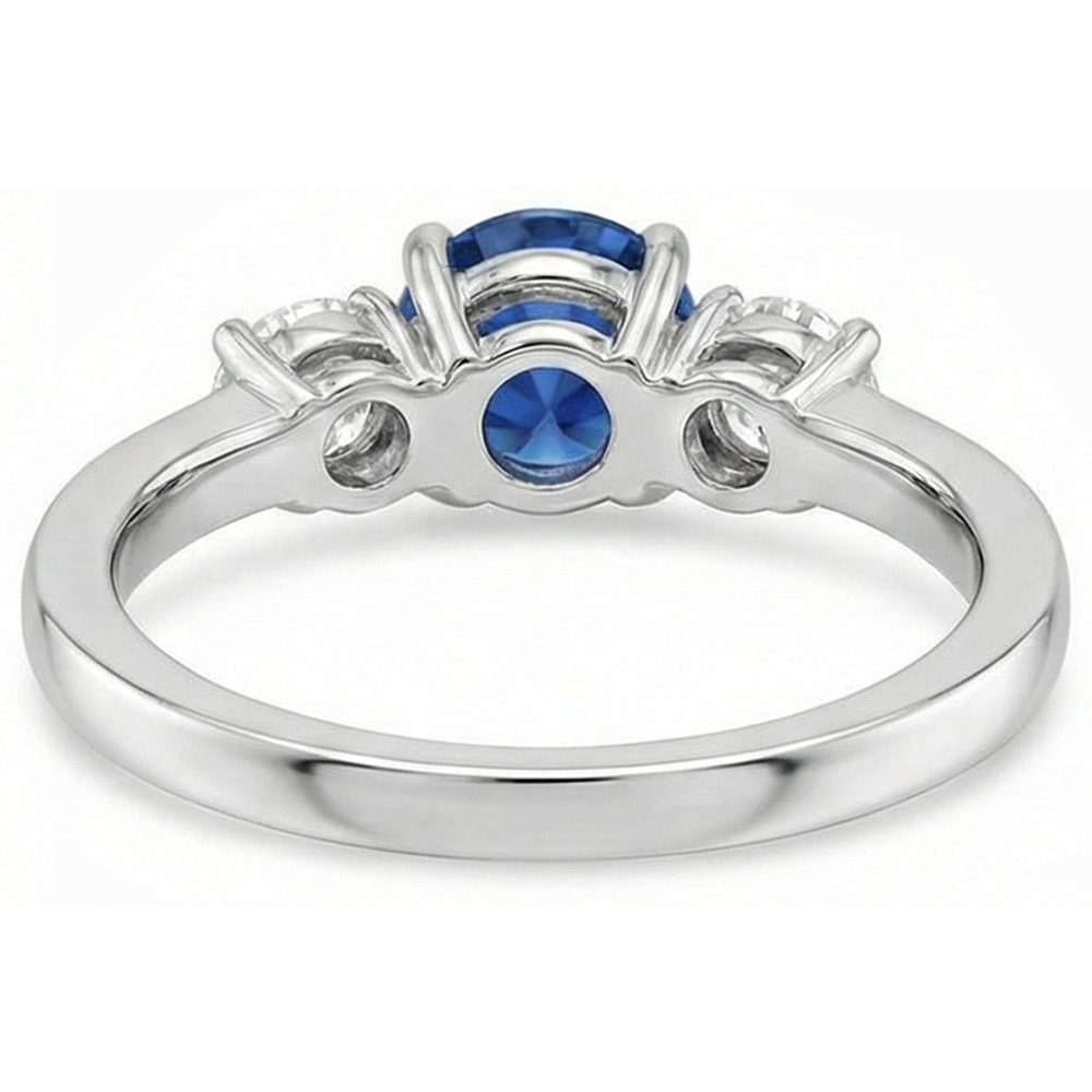 echter round diamant 2.70Karat ring auf Weiß