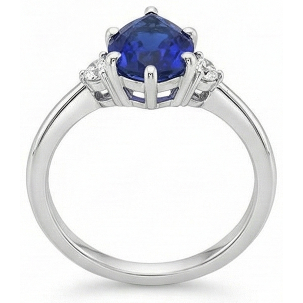 echter round diamant 6.75Karat ring auf Weiß