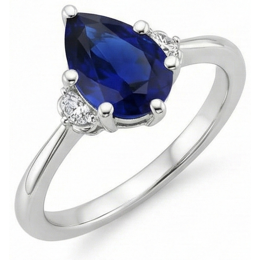 echter round diamant 6.75Karat ring Seitenansicht