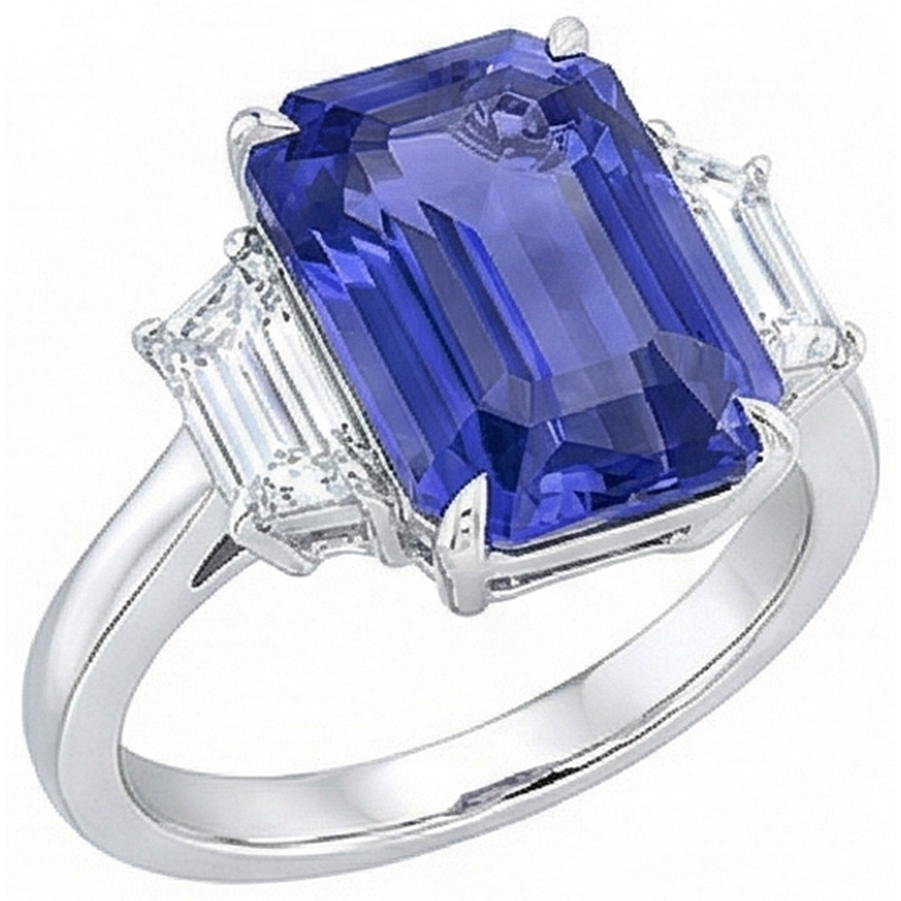 echter diamant 3.50Karat ring Draufsicht