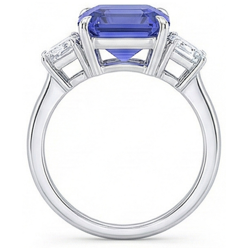 echter diamant 3.50Karat ring auf Weiß