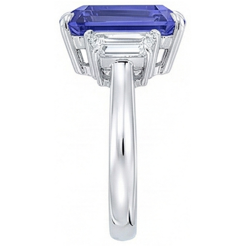 echter diamant 3.50Karat ring Profilansicht