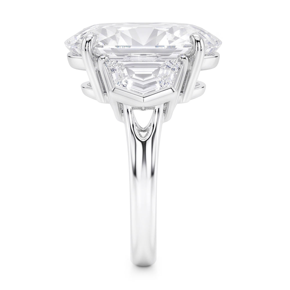 3 Stein Echt Aus der Erde Abgebauter Natürlicher Diamant Verlobungsring 8 Karat Vintage Style Schmuck Neu