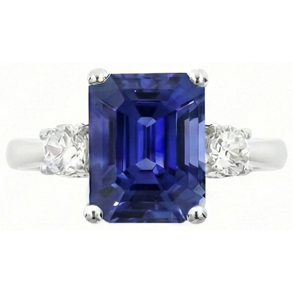 echter round diamant 4.50Karat ring Detailansicht