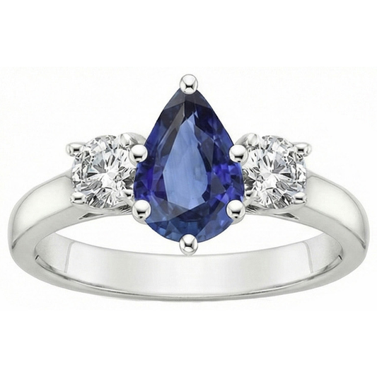 echter round diamant 4.50Karat ring Seitenansicht