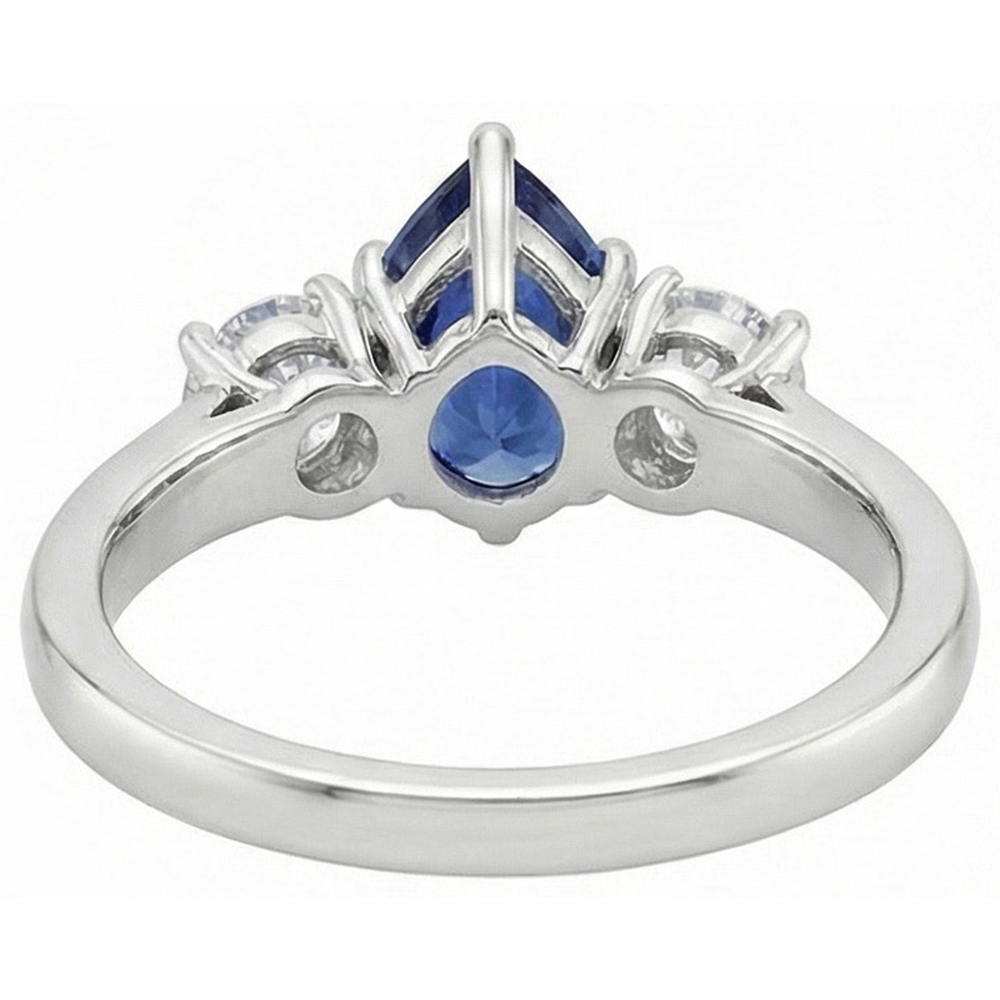 echter round diamant 4.50Karat ring auf Weiß