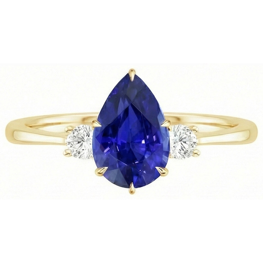 echter round diamant 4.25Karat ring Detailansicht