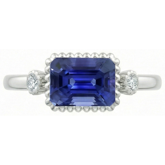 echter round diamant 2.75Karat ring Seitenansicht