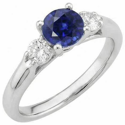 echter round diamant 1.75Karat ring Vorderansicht