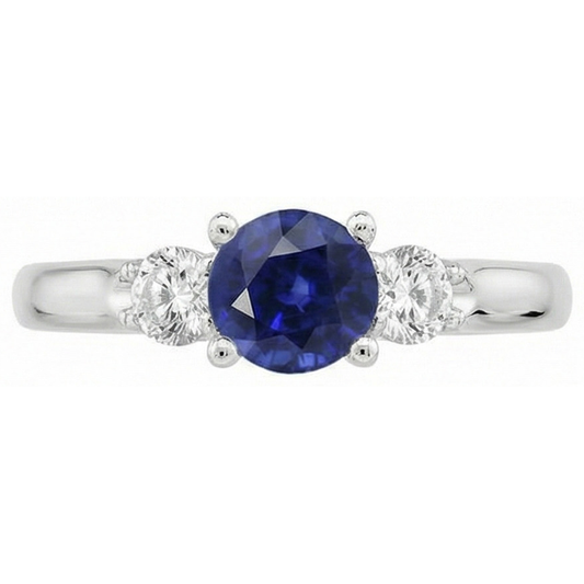 echter round diamant 1.75Karat ring Seitenansicht