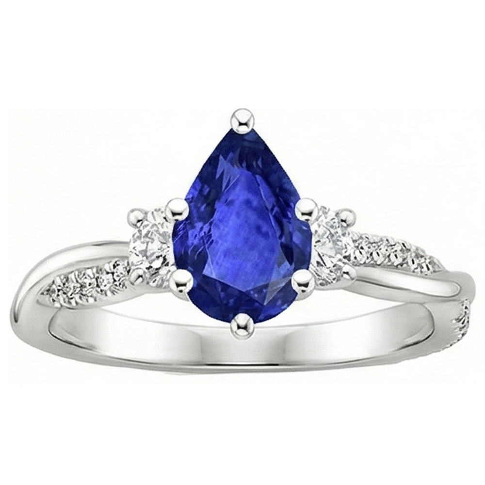 echter round diamant 6Karat ring Detailansicht