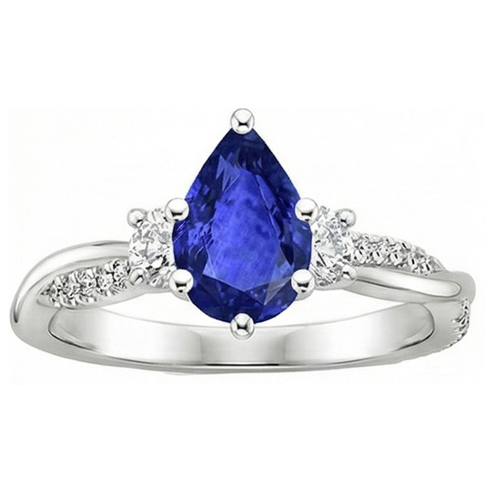 echter round diamant 6Karat ring Detailansicht
