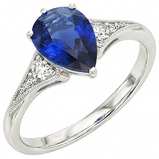 echter round diamant 3.25Karat ring Vorderansicht
