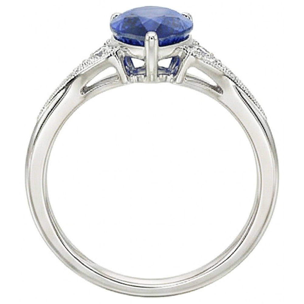 echter round diamant 3.25Karat ring Seitenansicht