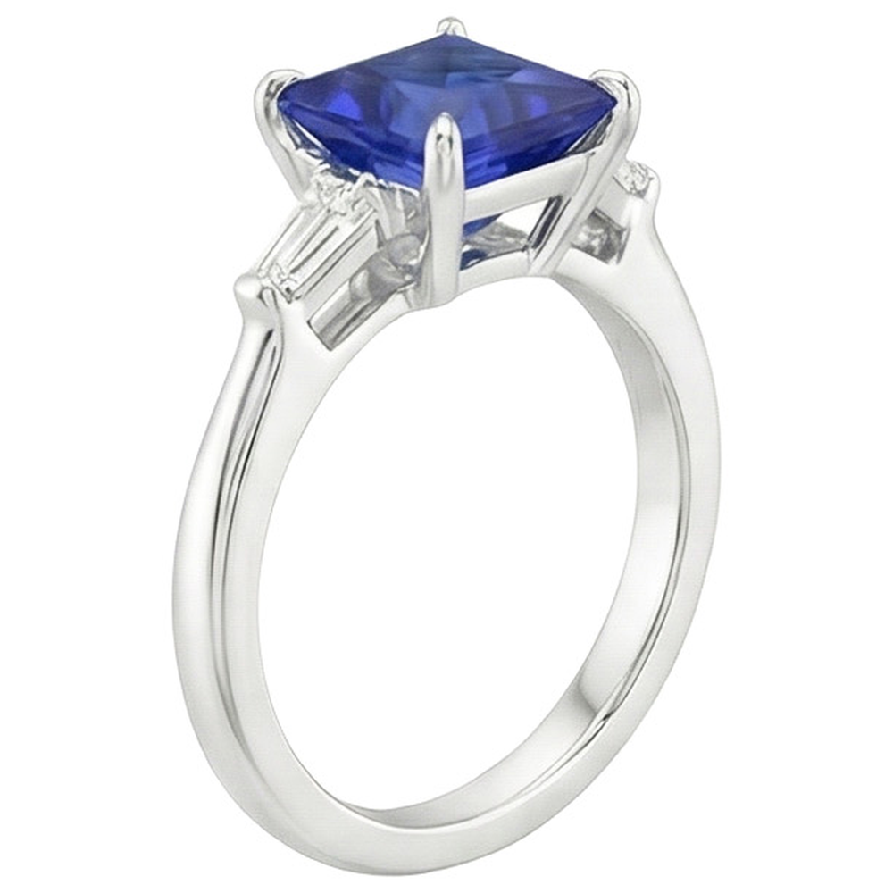 echter baguette diamant 5.50Karat ring Detailansicht