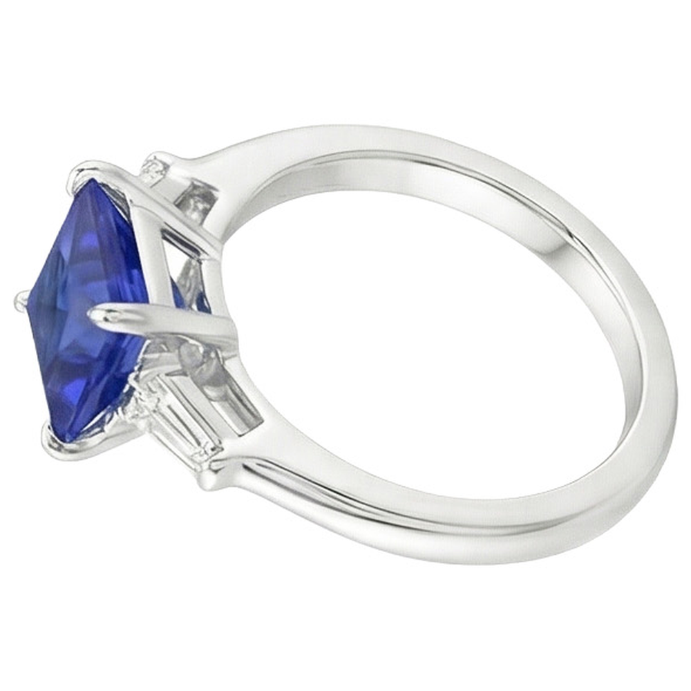 echter baguette diamant 5.50Karat ring Draufsicht