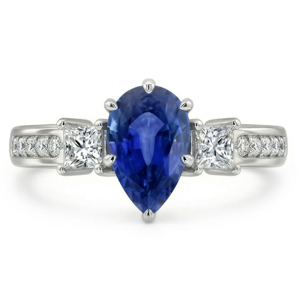 echter round diamant 3.50Karat ring Seitenansicht