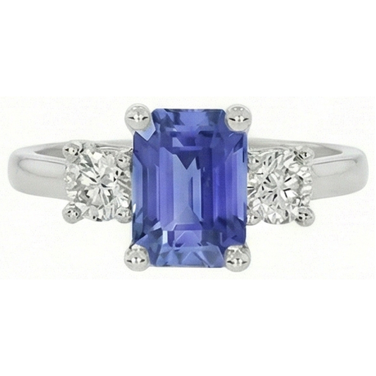 echter round diamant 2.50Karat ring Seitenansicht