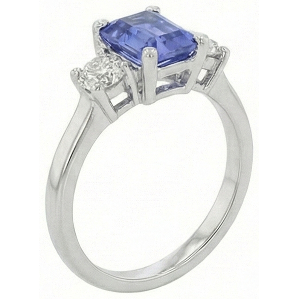 echter round diamant 2.50Karat ring Detailansicht