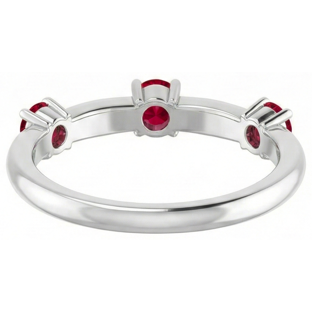 echter round rubin 1Karat ring Band Detail