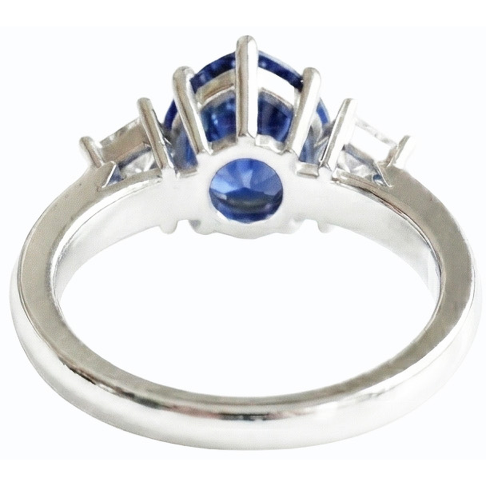 echter princess diamant 3Karat ring Vorderansicht