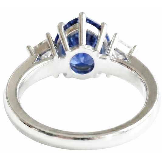 echter princess diamant 3Karat ring Vorderansicht