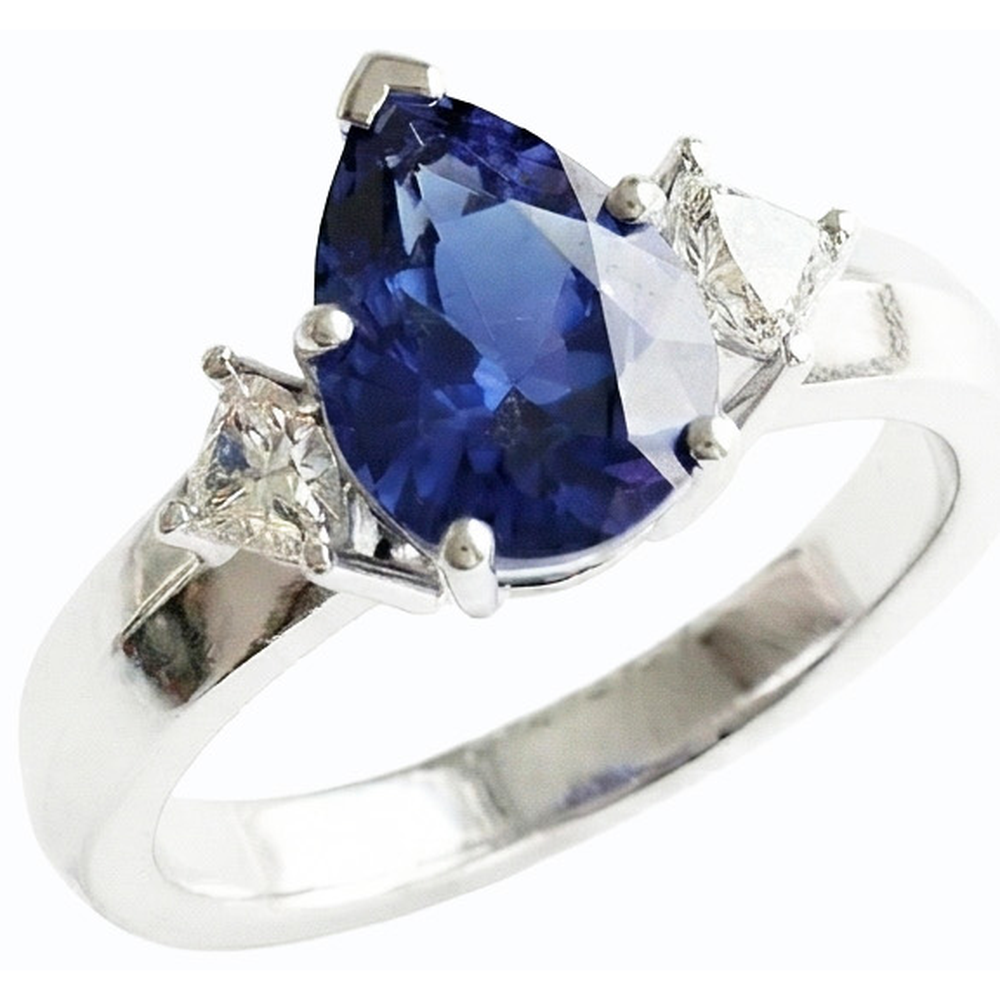 echter princess diamant 3Karat ring Seitenansicht