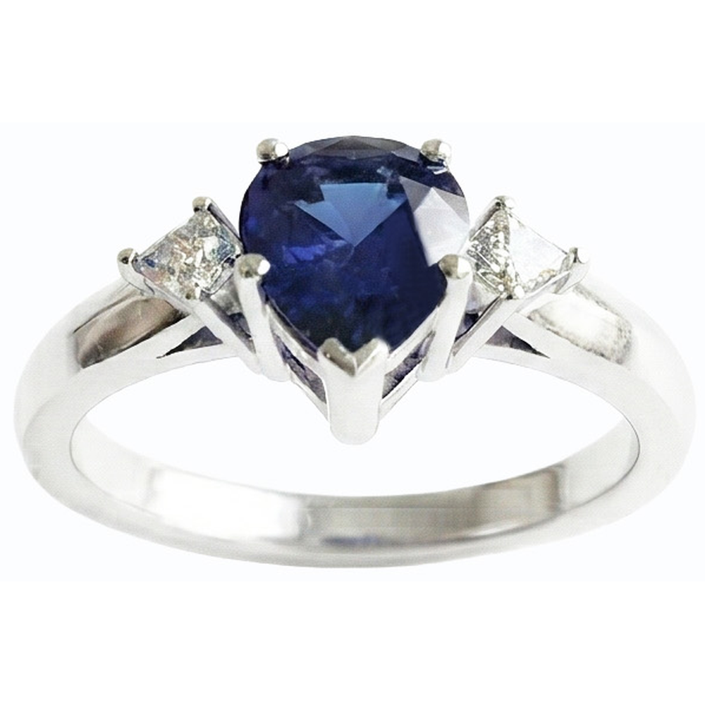 echter princess diamant 3Karat ring Detailansicht