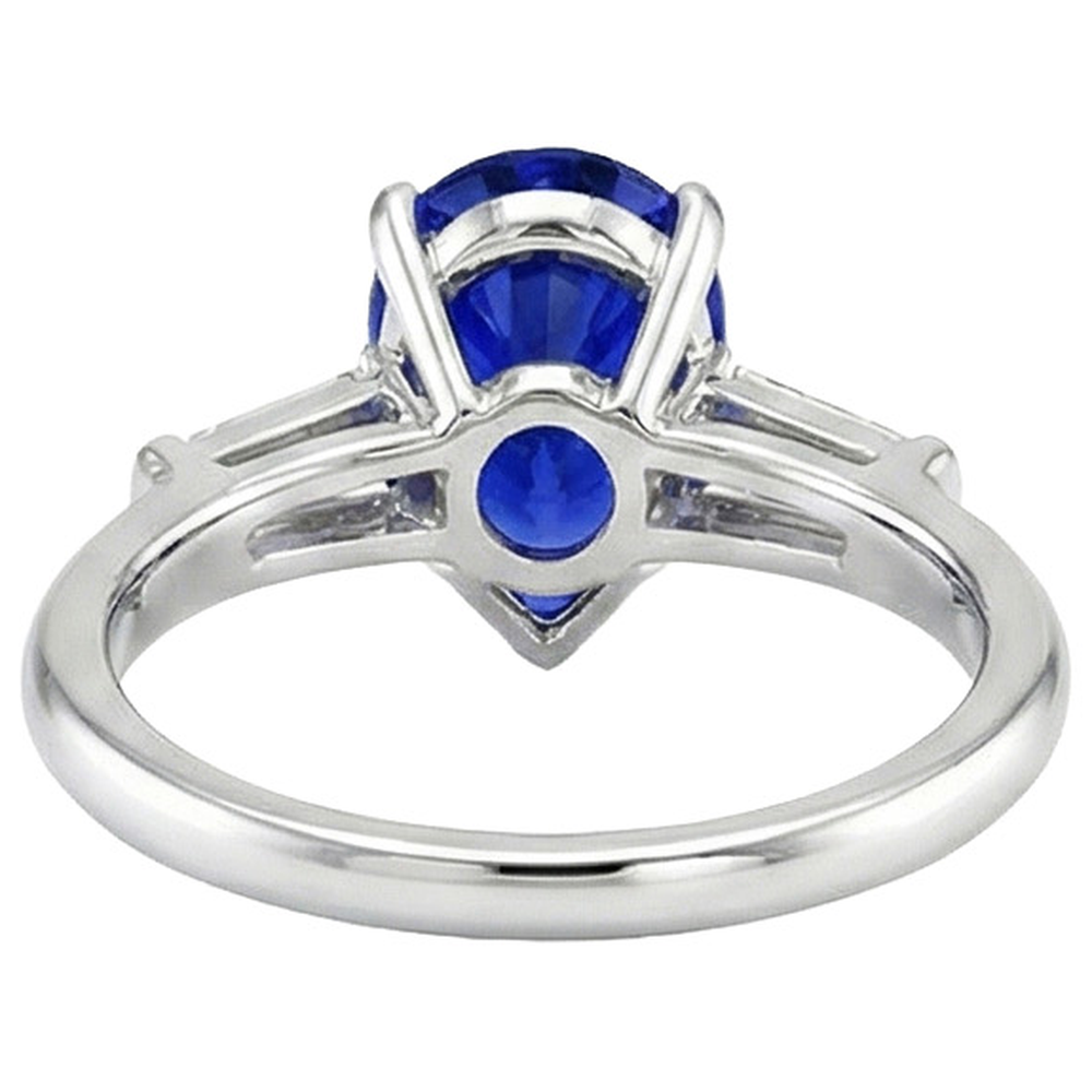 echter baguette diamant 4.50Karat ring Detailansicht