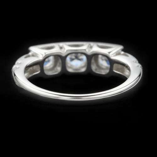 3 Steine Ring Rund Alter Minenschliff Echt Aus der Erde Abgebauter Natürlicher Diamanten 1.50 Karat Damenschmuck