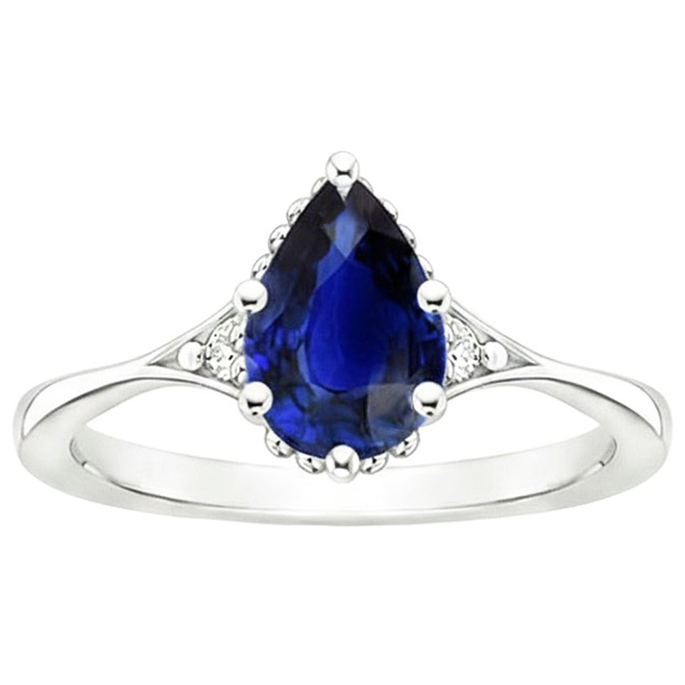 echter round diamant 3.25Karat ring Profilansicht