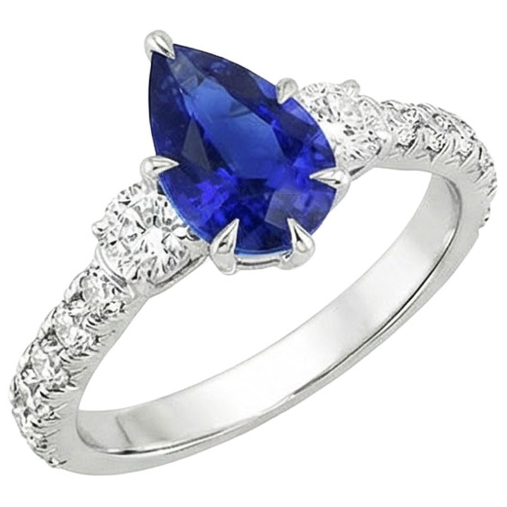echter round diamant 3.50Karat ring Detailansicht
