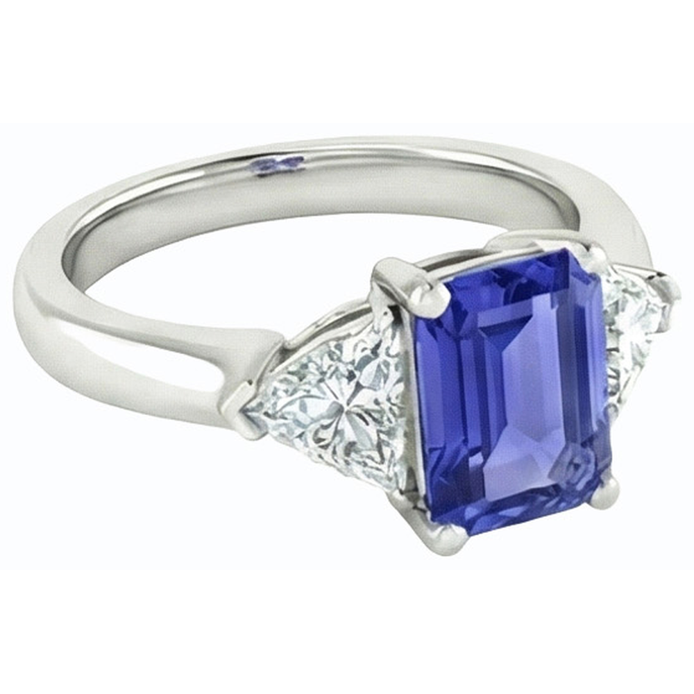 echter round diamant 2Karat ring Draufsicht
