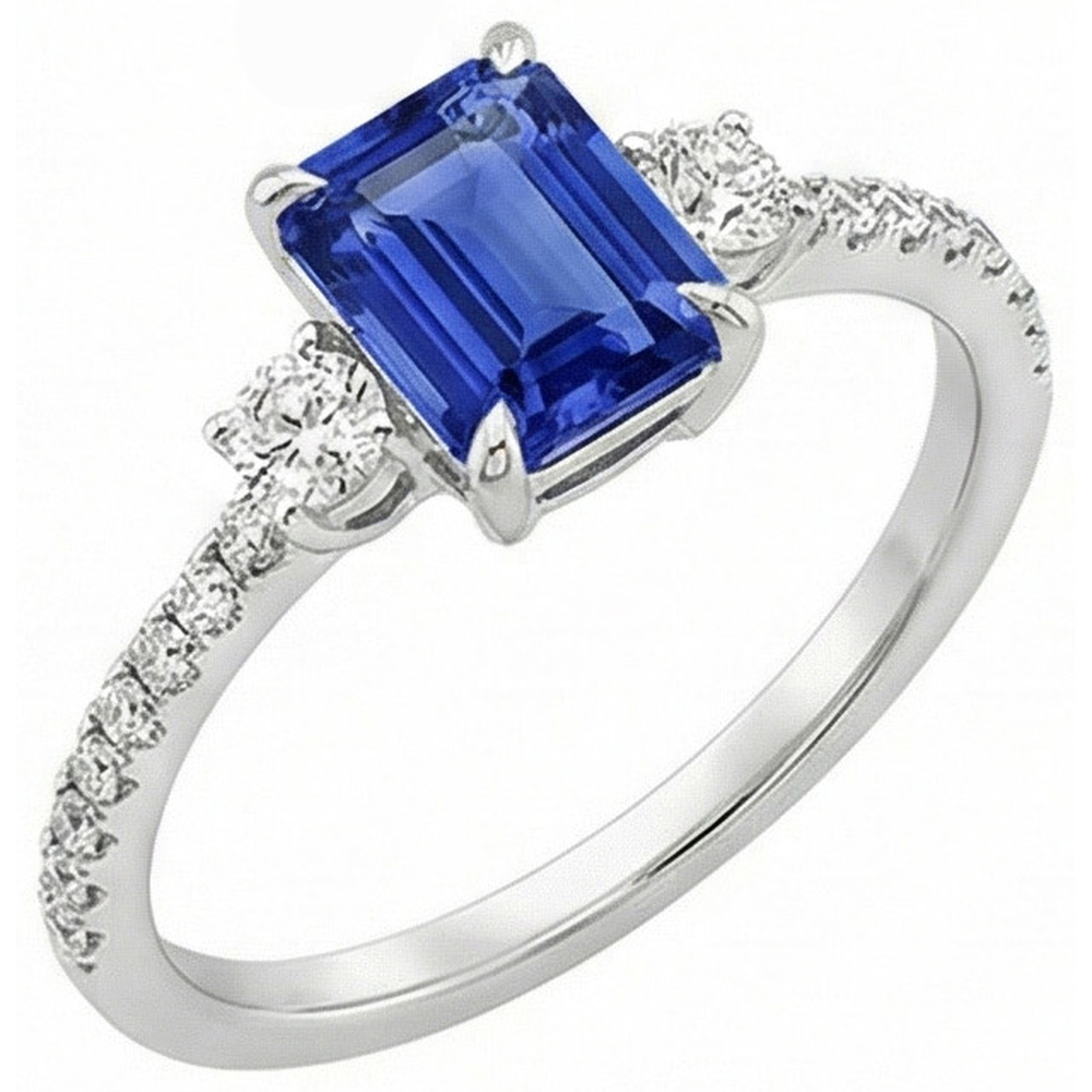 echter round diamant 4.25Karat ring Detailansicht