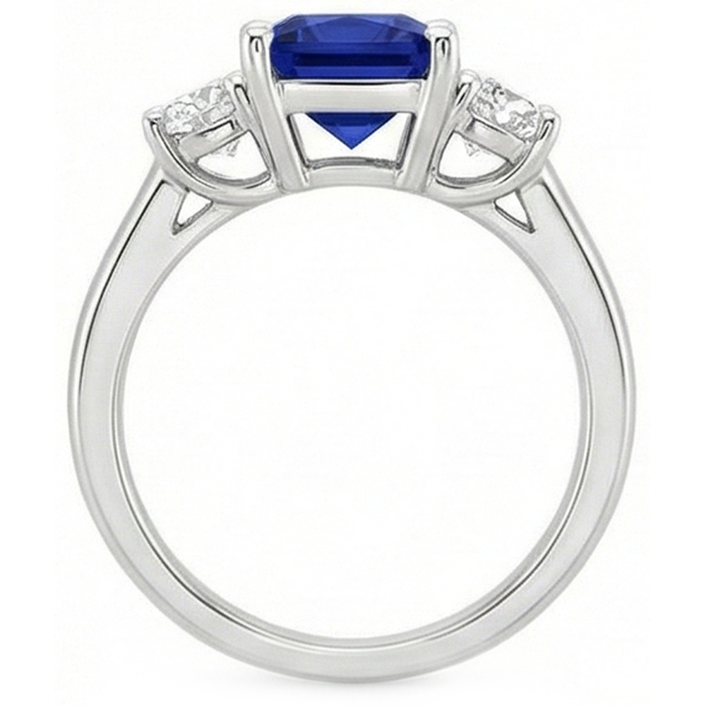 echter round diamant 6Karat ring Detailansicht