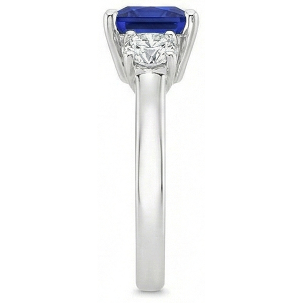 echter round diamant 6Karat ring auf Weiß