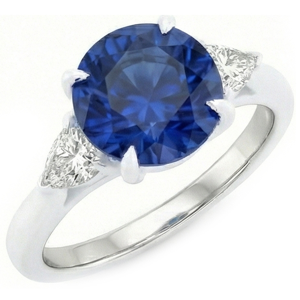 echter round diamant 2.50Karat ring Seitenansicht