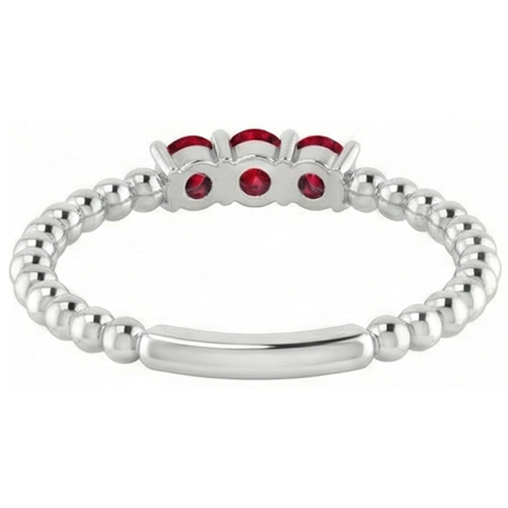 echter round rubin 0.75Karat ring mit Diamantbesatz