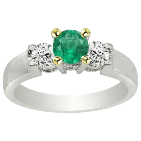 Premium Farbstein-Ring 1,50 Karat – Frontansicht