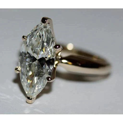 3 ct Marquise-Echt Diamant-Solitärring