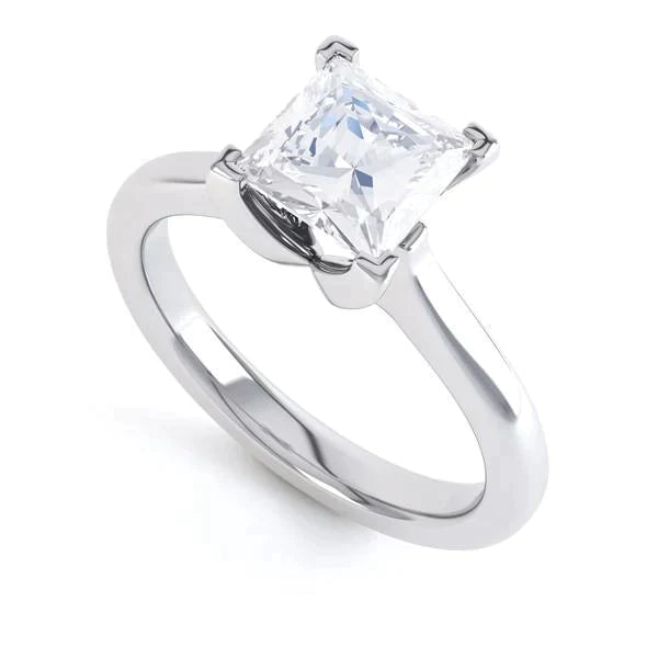 3 ct echter Princess-Diamantring