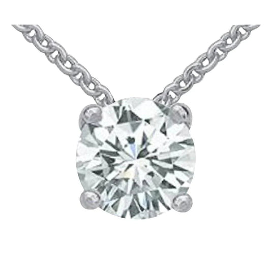 3 ct. Echt Diamantschmuck Anhänger Weißgold Halskette Neu