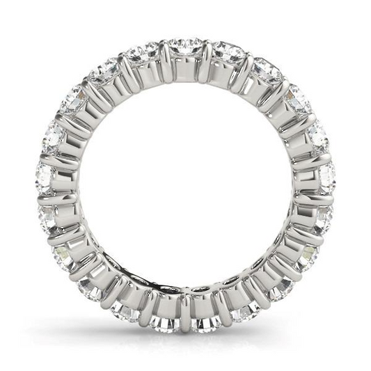 Handgefertigter Diamant Eternity Band 0,15 Karat – Frontansicht