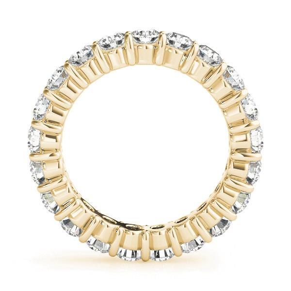 Eternity Band 14 Karat Gelbgold mit Brillant – Frontansicht