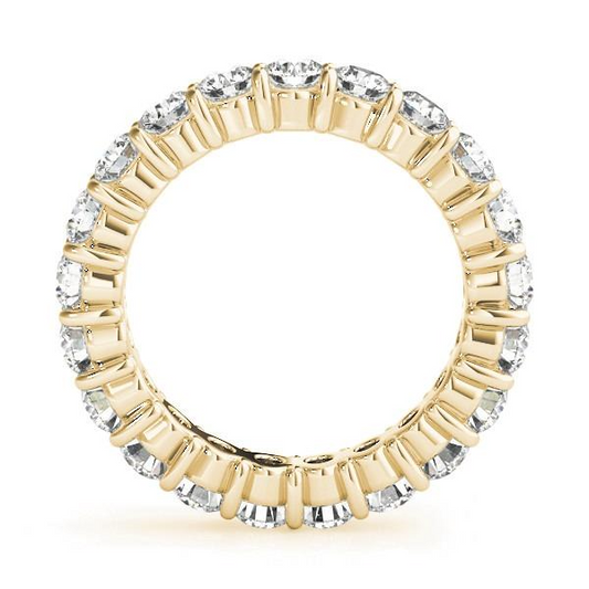 Eternity Band 14 Karat Gelbgold mit Brillant – Frontansicht