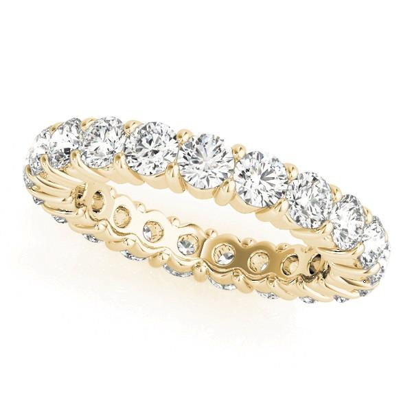Brillant Brillantschliff Eternity Band in 14 Karat Gelbgold – Hauptansicht