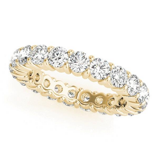 Brillant Brillantschliff Eternity Band in 14 Karat Gelbgold – Hauptansicht