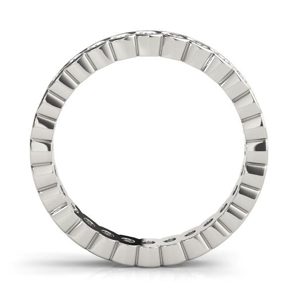 Edler Diamant Eternity Band 3,6 Karat 14K Weißgold – Frontansicht